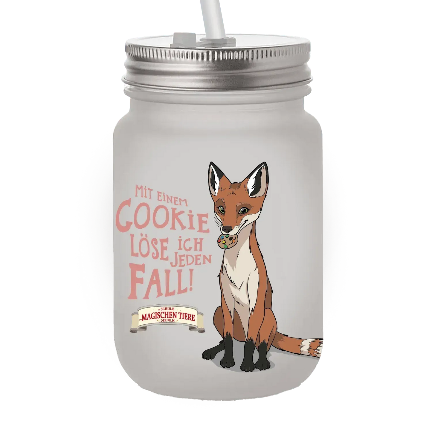 Mit einem Cookie löse ich jeden Fall - Becher mit Strohhalm - Die Schule der magischen Tiere - Offizieller Shop zum Film