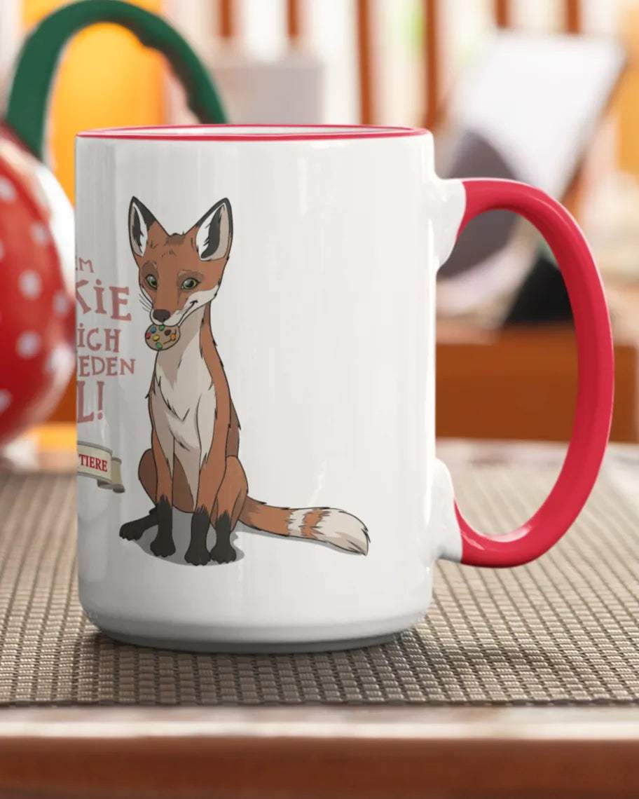 Mit einem Cookie löse ich jeden Fall! - Tasse (Bunt)