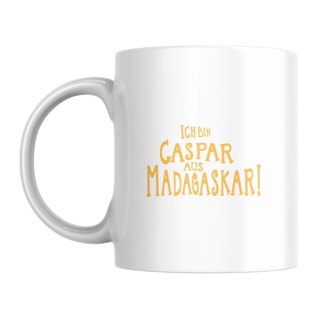 Ich bin Caspar aus Madagaskar II - Tasse Weiß