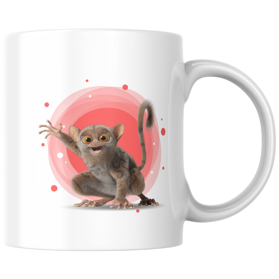 Fitzgeraldo, der Koboldmaki-Tasse weiß