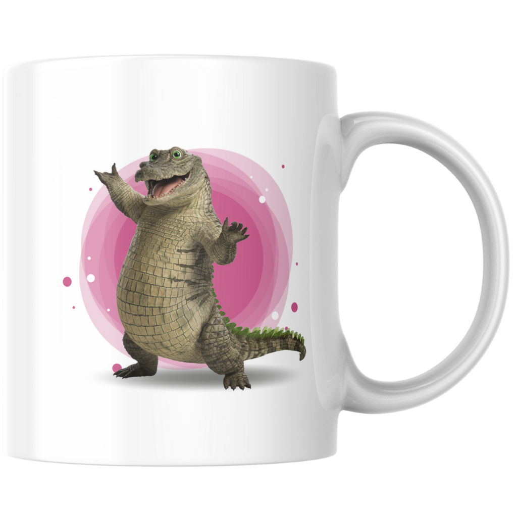 Rick, das Krokodil - Tasse Weiß