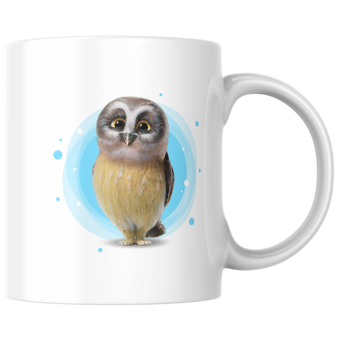 Muriel, die Eule - Tasse weiß