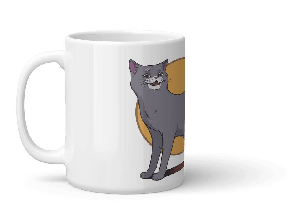 Karajan, der Kater stehend - Tasse Weiß
