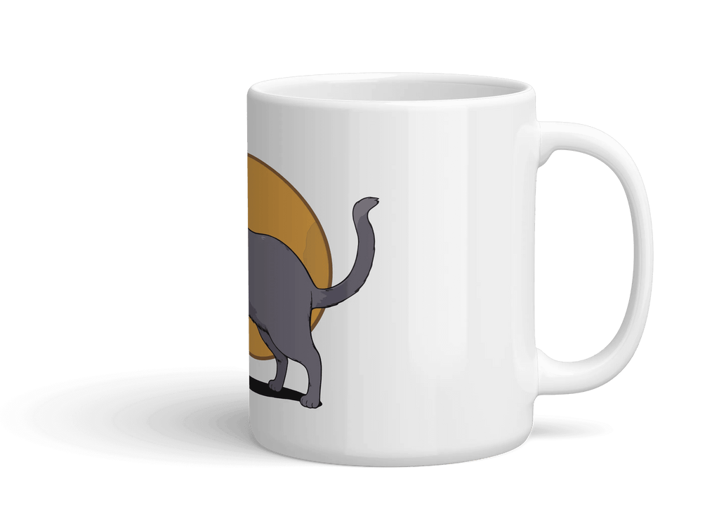 Karajan, der Kater stehend - Tasse Weiß
