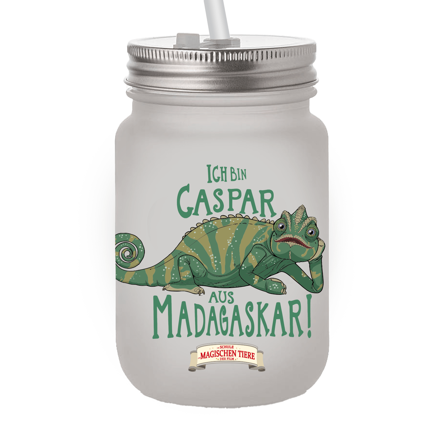 Ich bin Caspar aus Madagaskar - Becher mit Strohhalm - Die Schule der magischen Tiere - Offizieller Shop zum Film