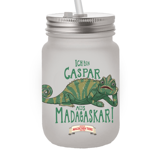 Ich bin Caspar aus Madagaskar - Becher mit Strohhalm - Die Schule der magischen Tiere - Offizieller Shop zum Film