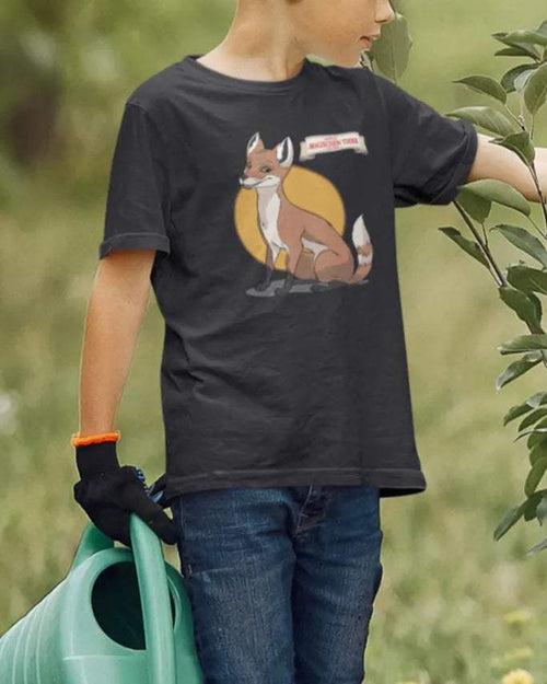 Rabbat, der Fuchs (rund)- Kids T-Shirt