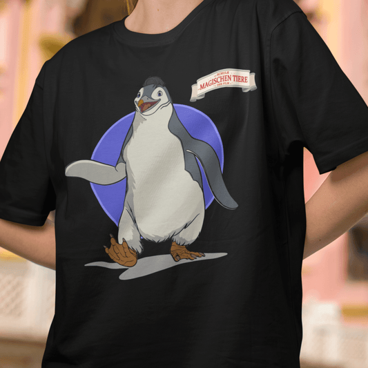 Juri, der Pinguin (rund) - Unisex T-Shirt - Die Schule der magischen Tiere - Offizieller Shop zum Film