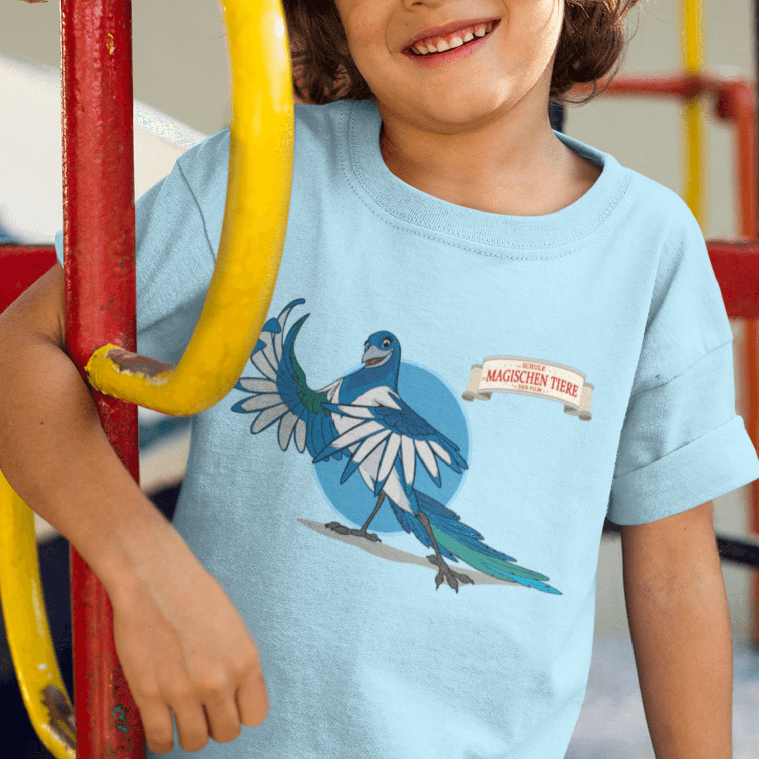 Pinkie, die Elster (rund) II- Kids T-Shirt - Die Schule der magischen Tiere - Offizieller Shop zum Film