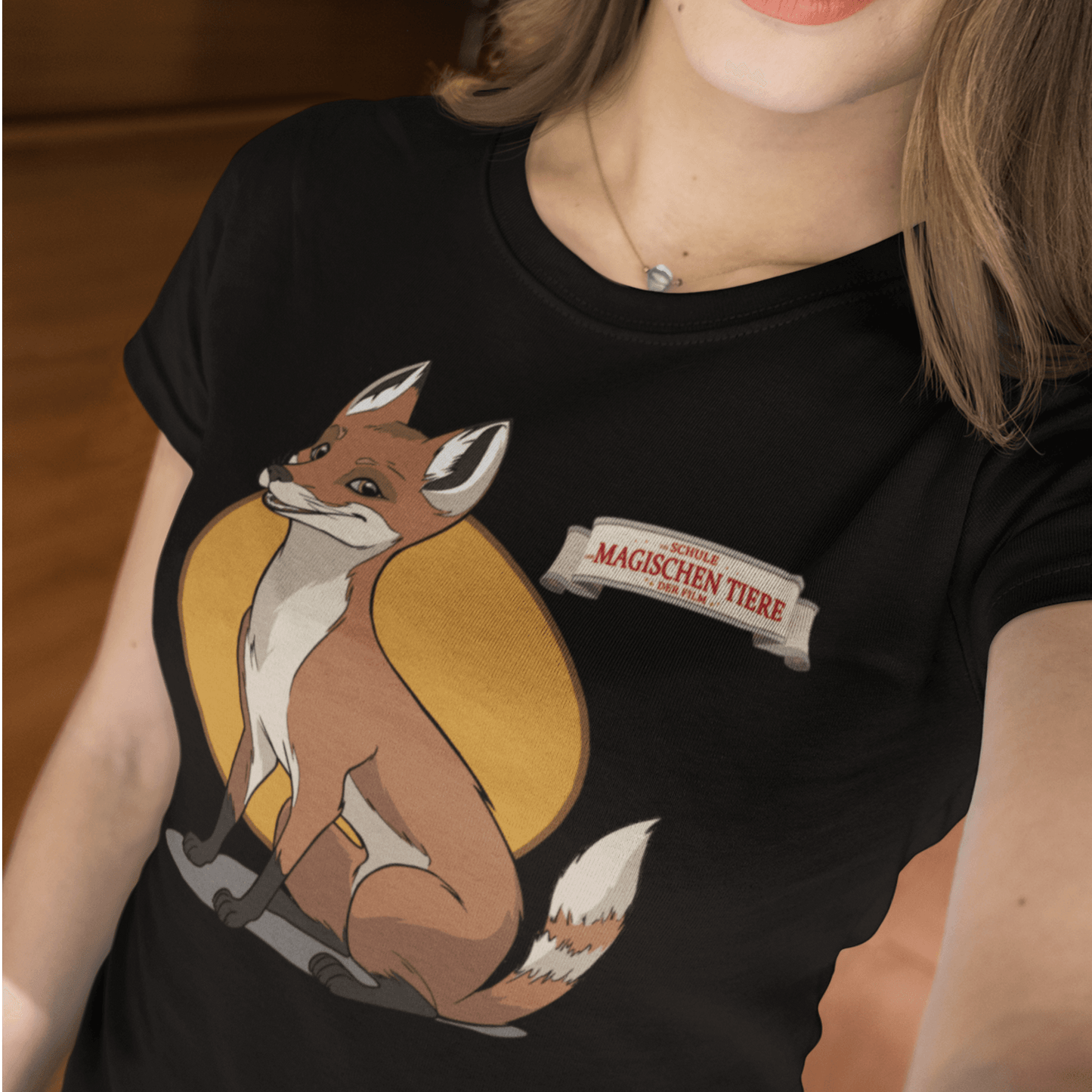 Rabbat, der Fuchs (rund) - Frauen T-Shirt - Die Schule der magischen Tiere - Offizieller Shop zum Film