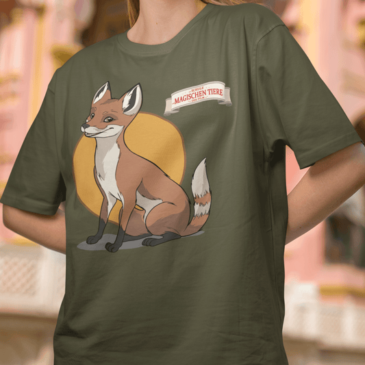 Rabbat, der Fuchs (rund) - Unisex T-Shirt - Die Schule der magischen Tiere - Offizieller Shop zum Film