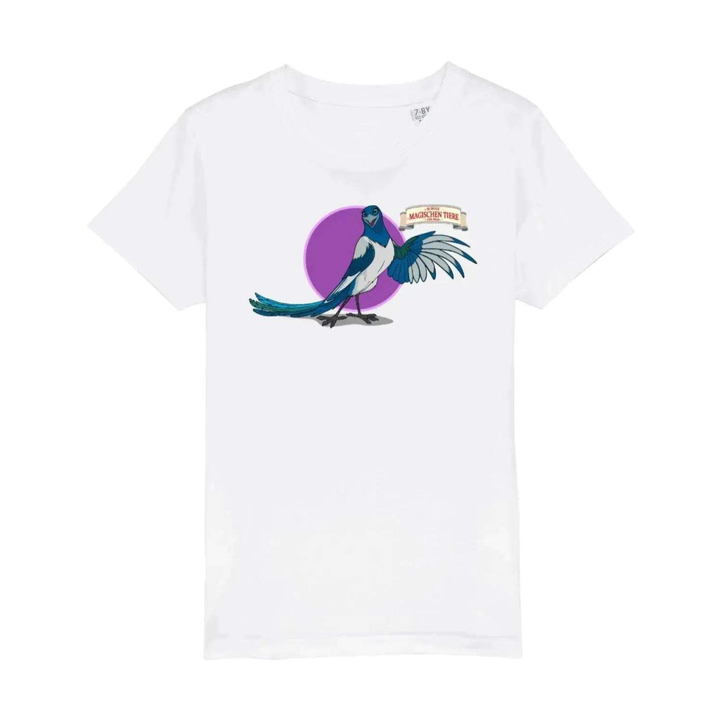 Pinkie, die Elster (rund)- Kids T-Shirt - Die Schule der magischen Tiere - Offizieller Shop zum Film