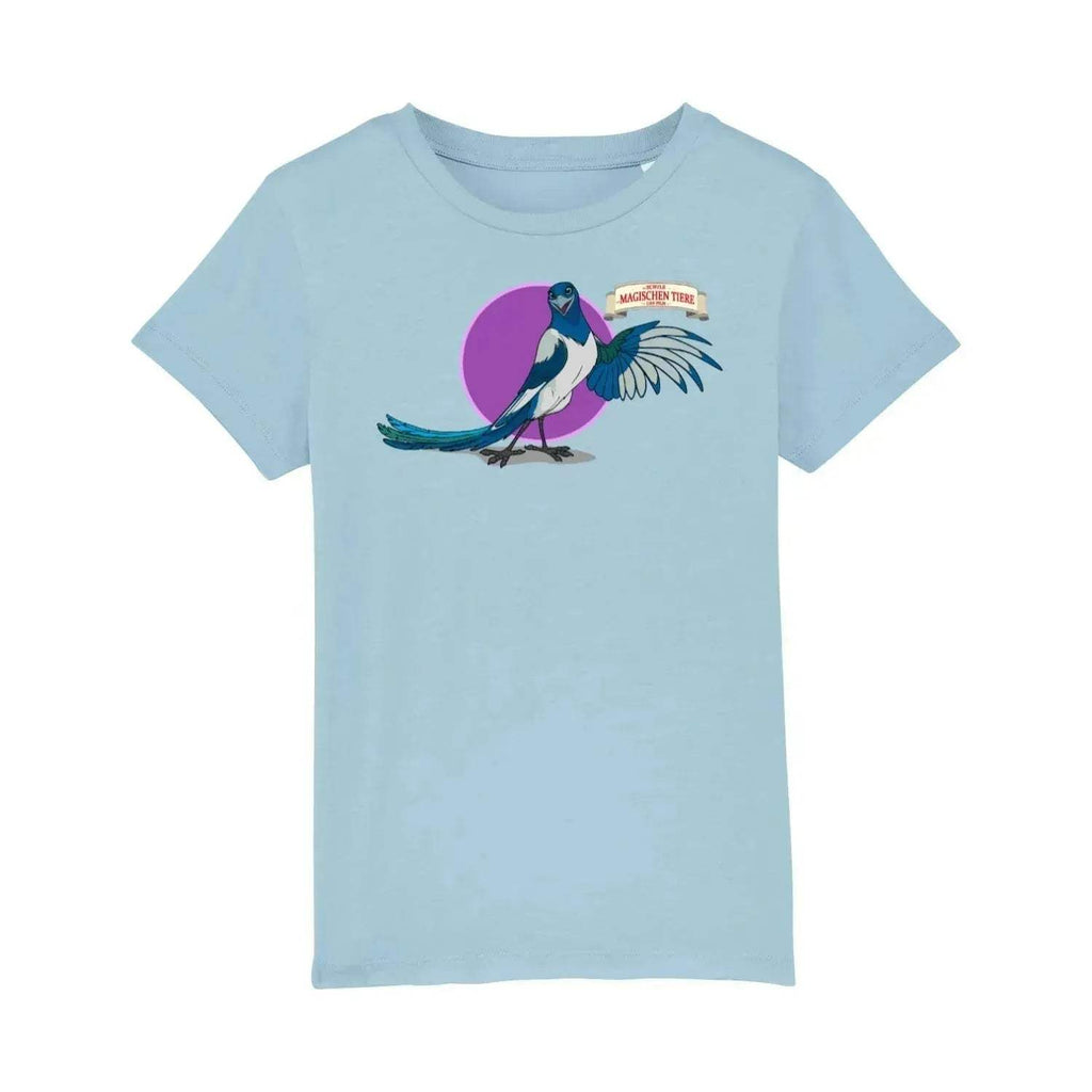 Pinkie, die Elster (rund)- Kids T-Shirt - Die Schule der magischen Tiere - Offizieller Shop zum Film
