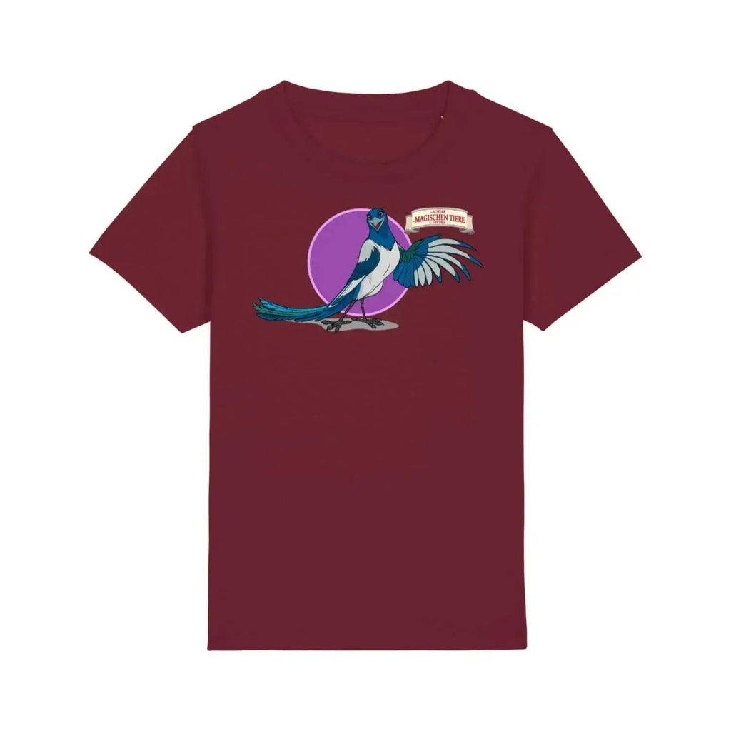 Pinkie, die Elster (rund)- Kids T-Shirt - Die Schule der magischen Tiere - Offizieller Shop zum Film