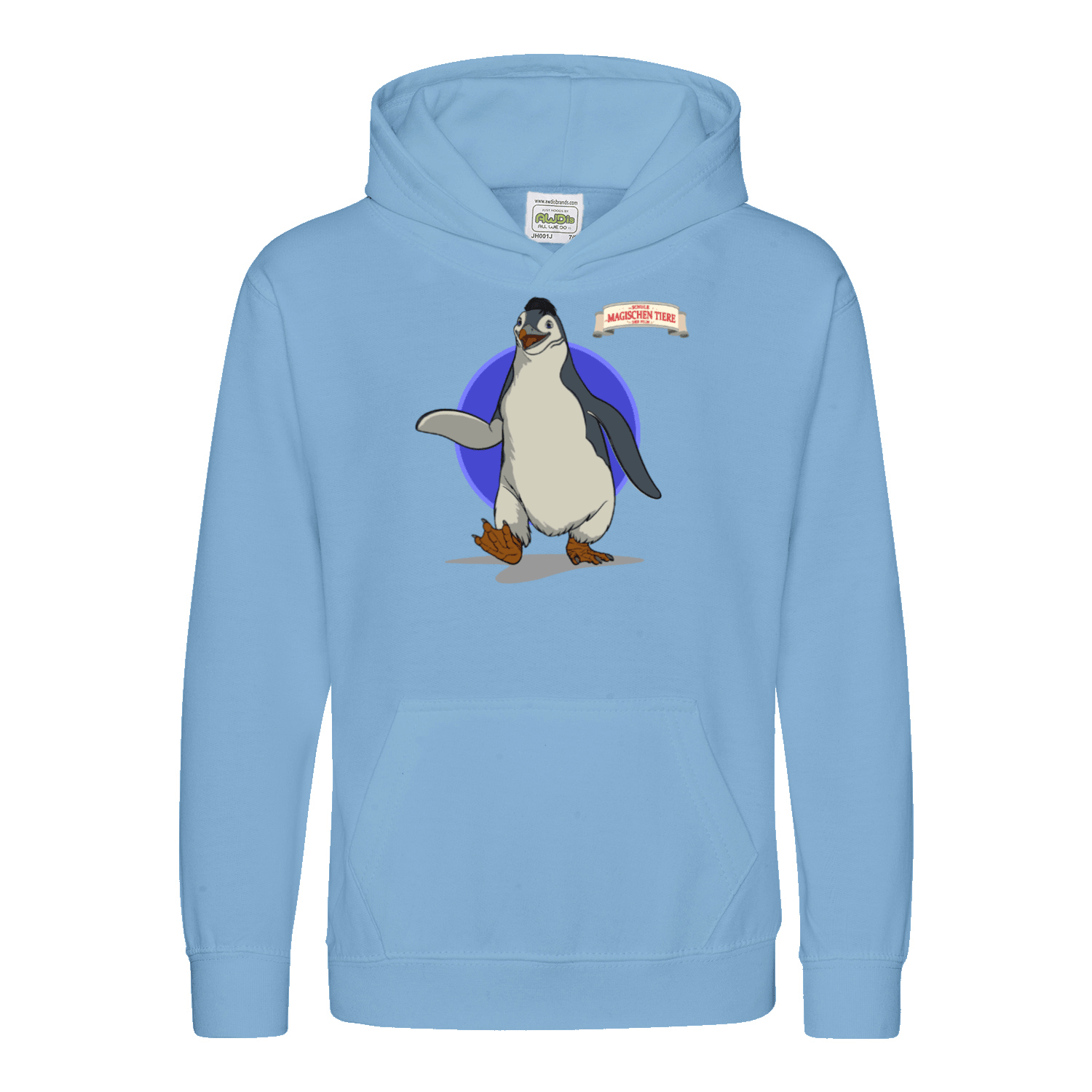 Juri, der Pinguin (Rund) - Kids Hoodie - Die Schule der magischen Tiere - Offizieller Shop zum Film