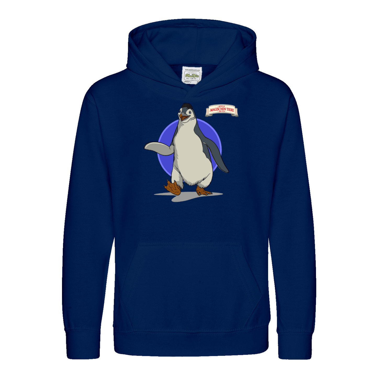 Juri, der Pinguin (Rund) - Kids Hoodie - Die Schule der magischen Tiere - Offizieller Shop zum Film