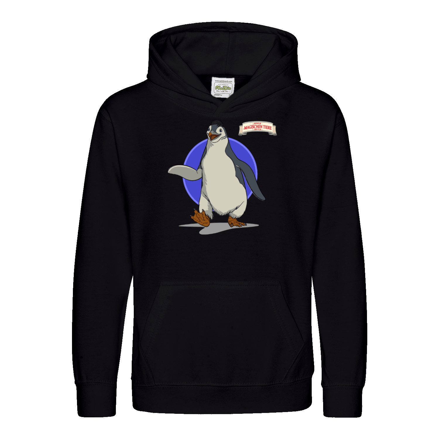 Juri, der Pinguin (Rund) - Kids Hoodie - Die Schule der magischen Tiere - Offizieller Shop zum Film