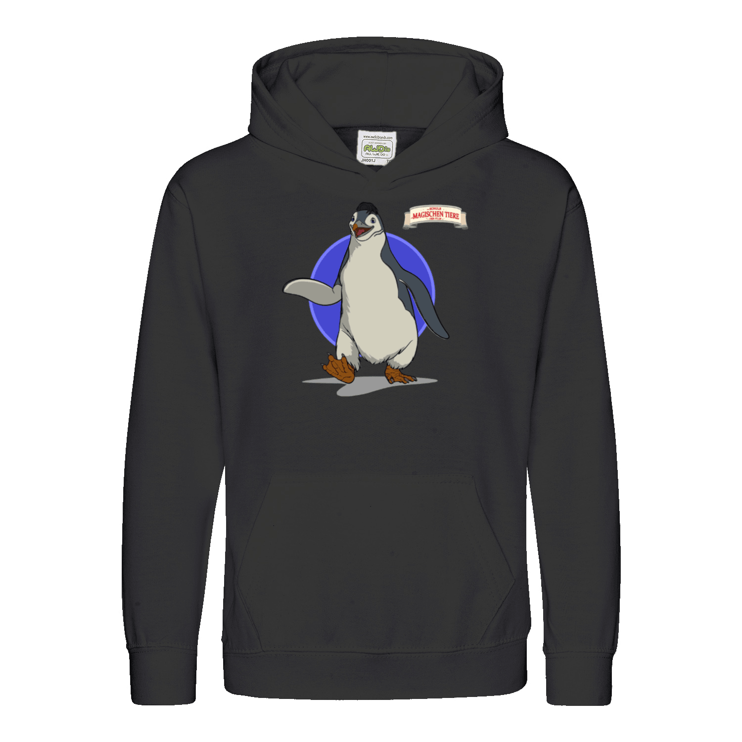 Juri, der Pinguin (Rund) - Kids Hoodie - Die Schule der magischen Tiere - Offizieller Shop zum Film