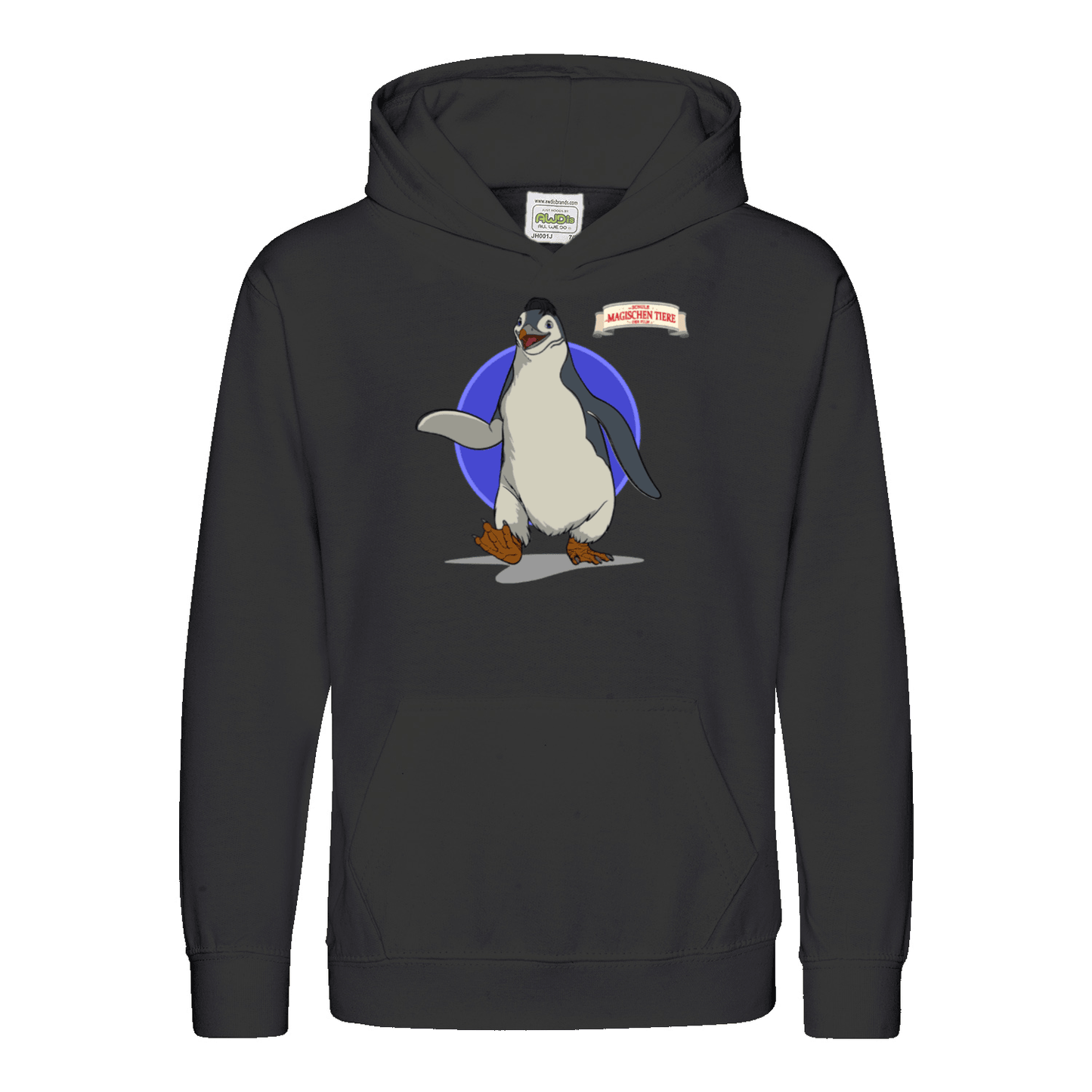 Juri, der Pinguin (Rund) - Kids Hoodie - Die Schule der magischen Tiere - Offizieller Shop zum Film