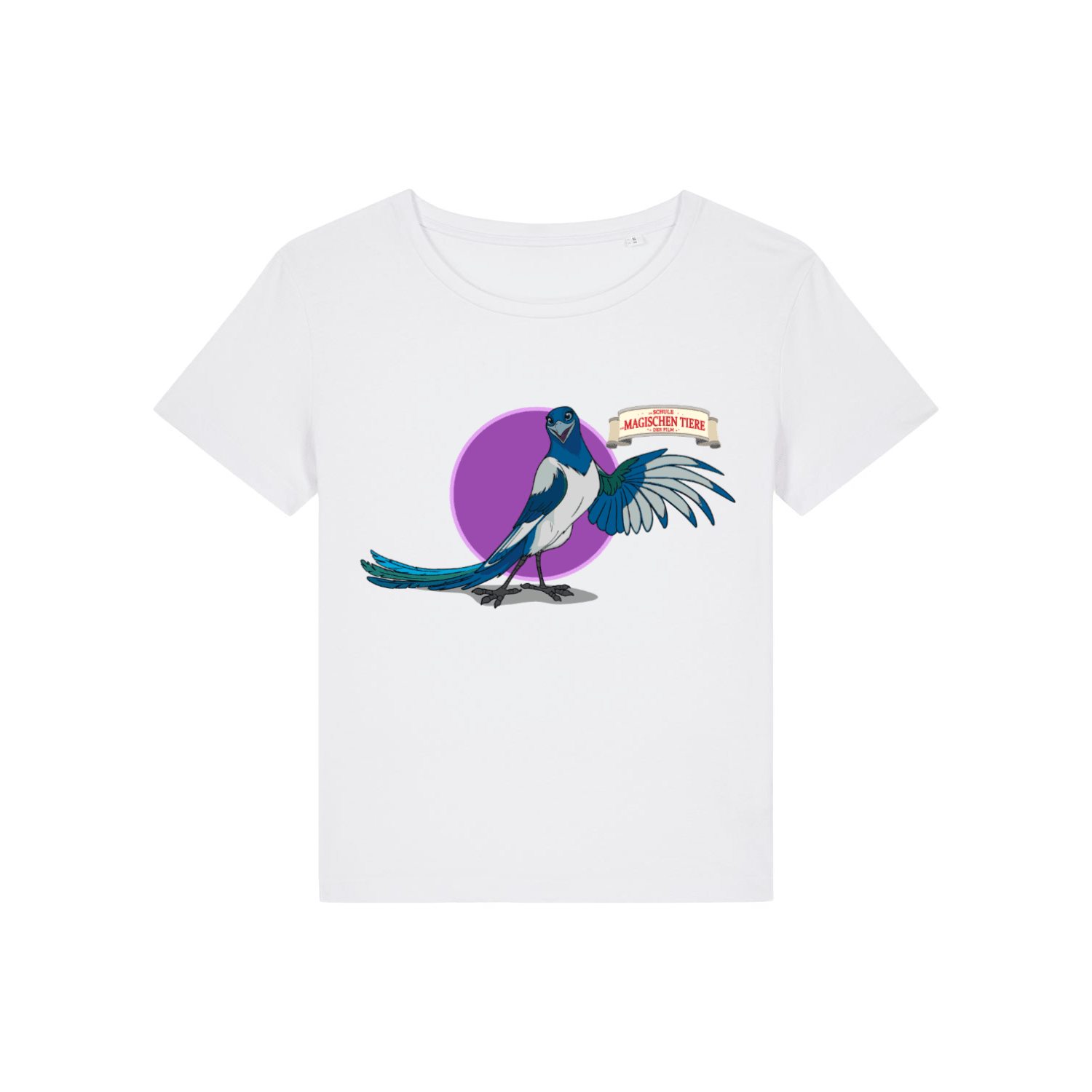 Pinkie, die Elster (rund) - Frauen T-Shirt - Die Schule der magischen Tiere - Offizieller Shop zum Film