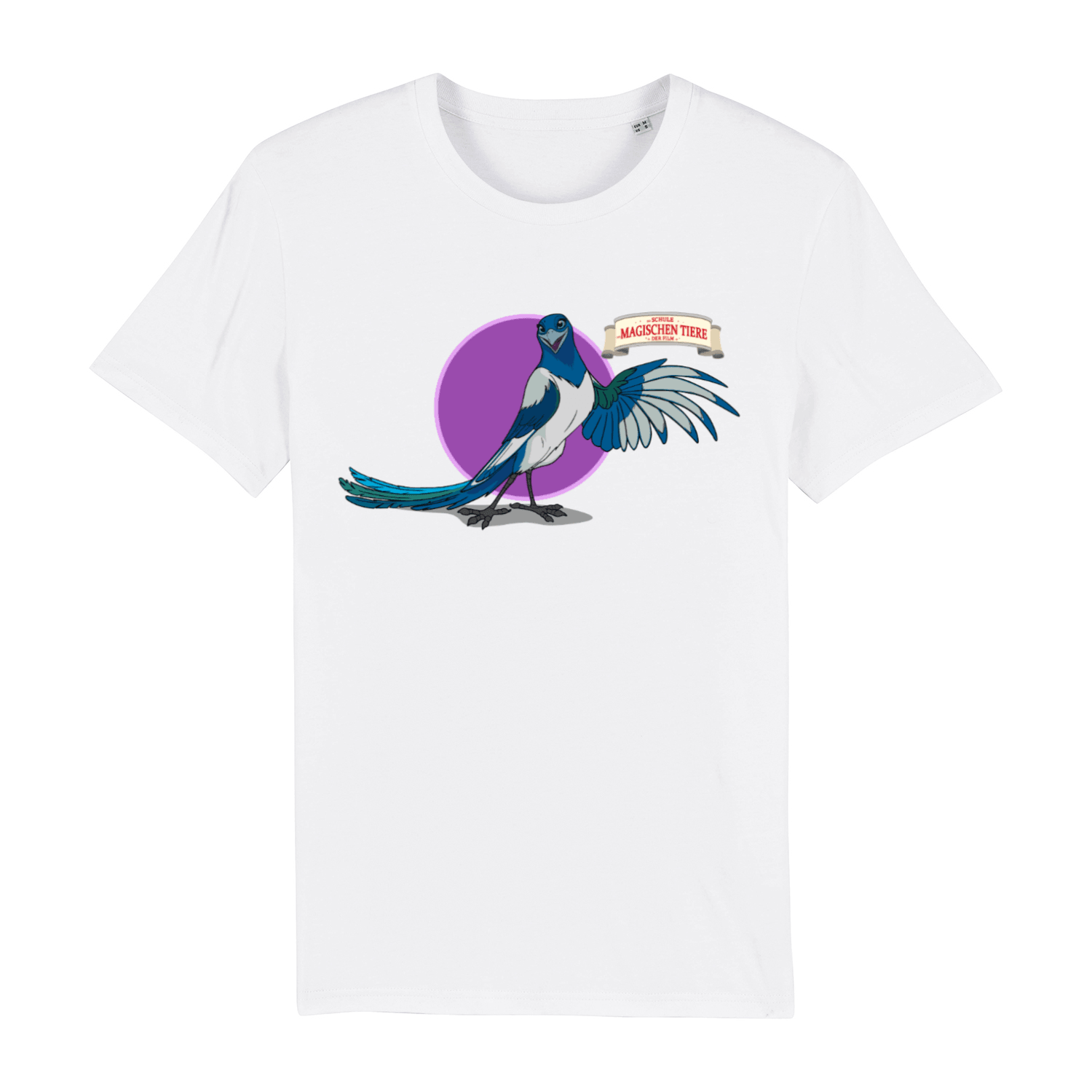 Pinkie, die Elster (rund) - Unisex T-Shirt - Die Schule der magischen Tiere - Offizieller Shop zum Film