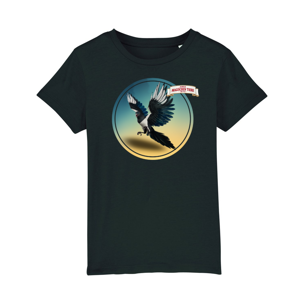 Pinkie, die Elster (Rund) II – Kids T-Shirt