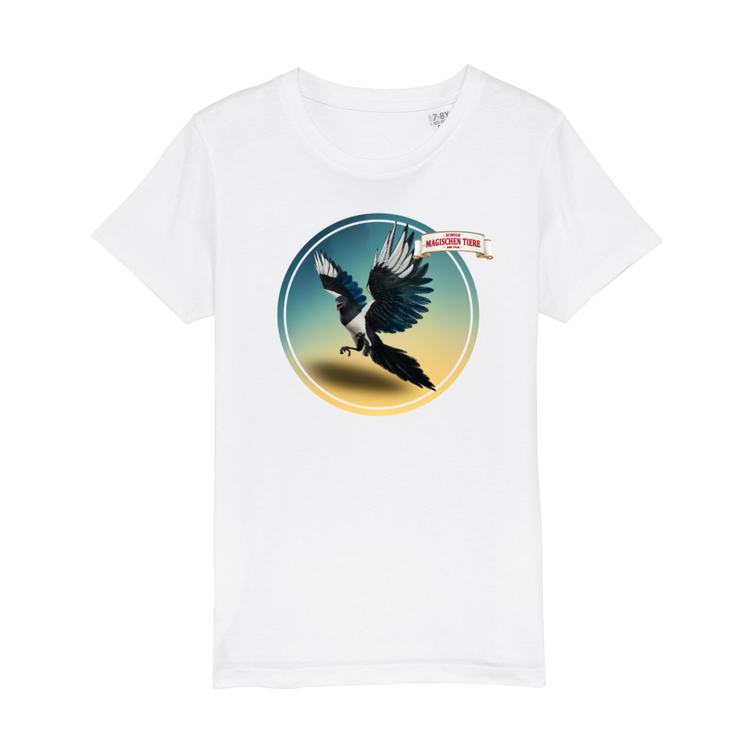 Pinkie, die Elster (Rund) II – Kids T-Shirt
