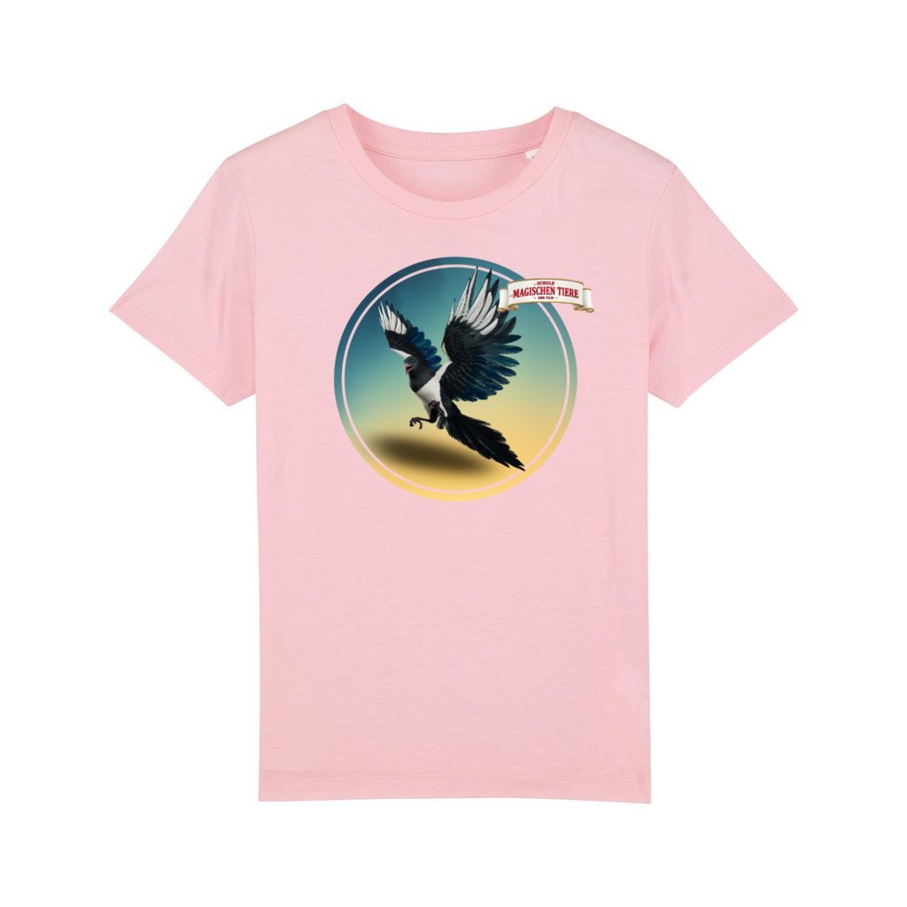 Pinkie, die Elster (Rund) II – Kids T-Shirt