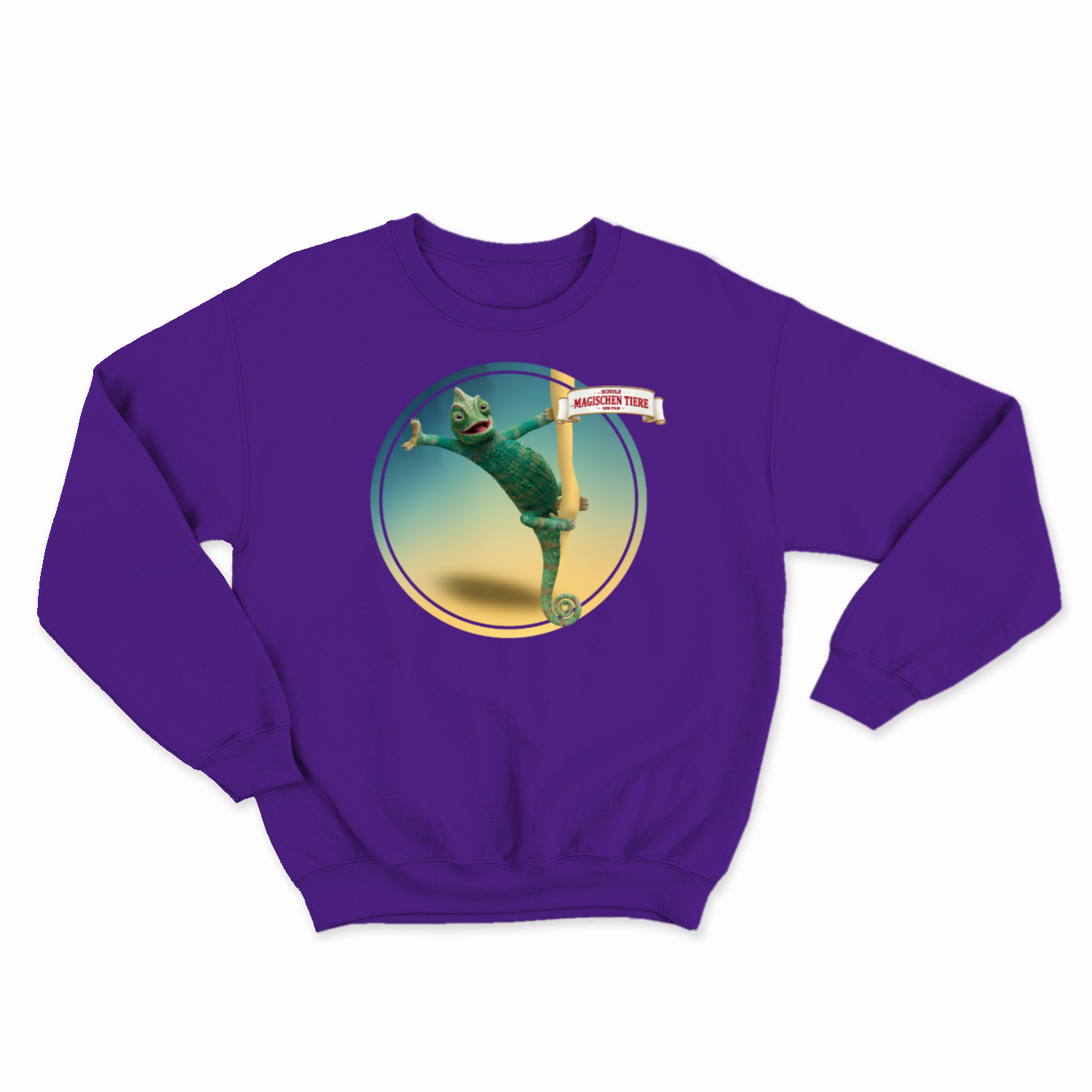 Caspar, das Chamäleon (Rund) II – Kids Sweatshirt