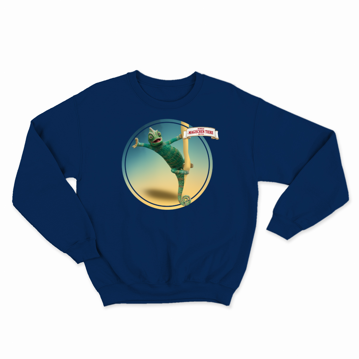Caspar, das Chamäleon (Rund) II – Kids Sweatshirt