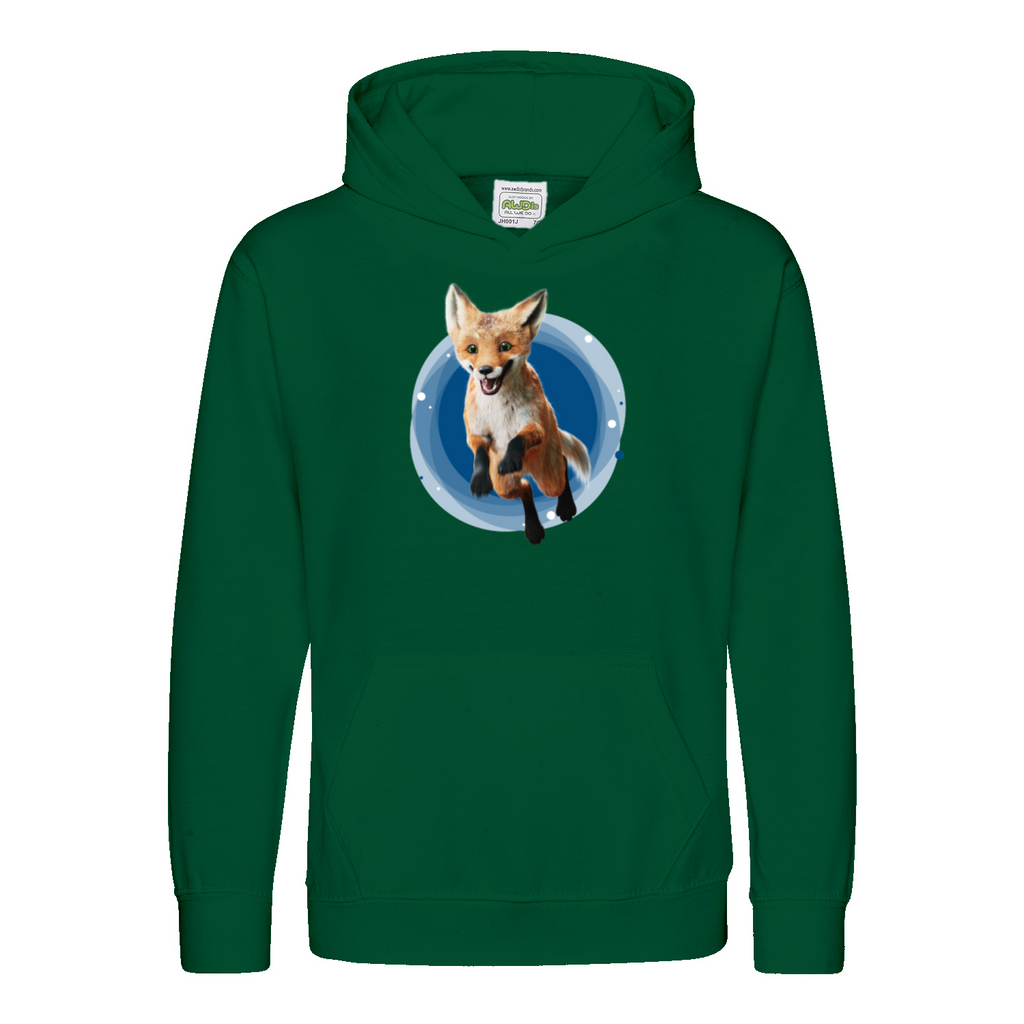 Rabbat, der Fuchs springend - Kids Hoodie