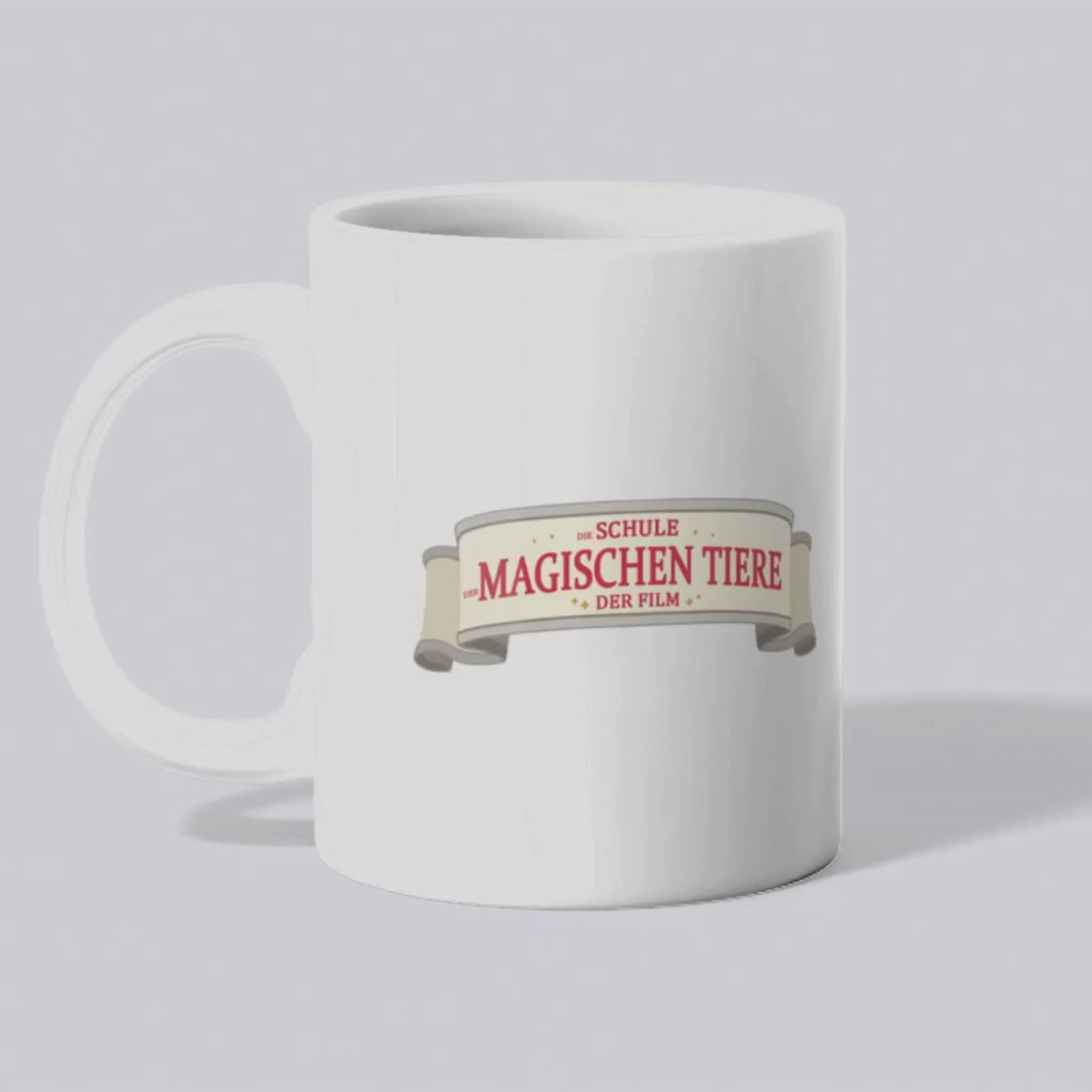 Caspar, das Chamäleon Klecks - Tasse Weiß